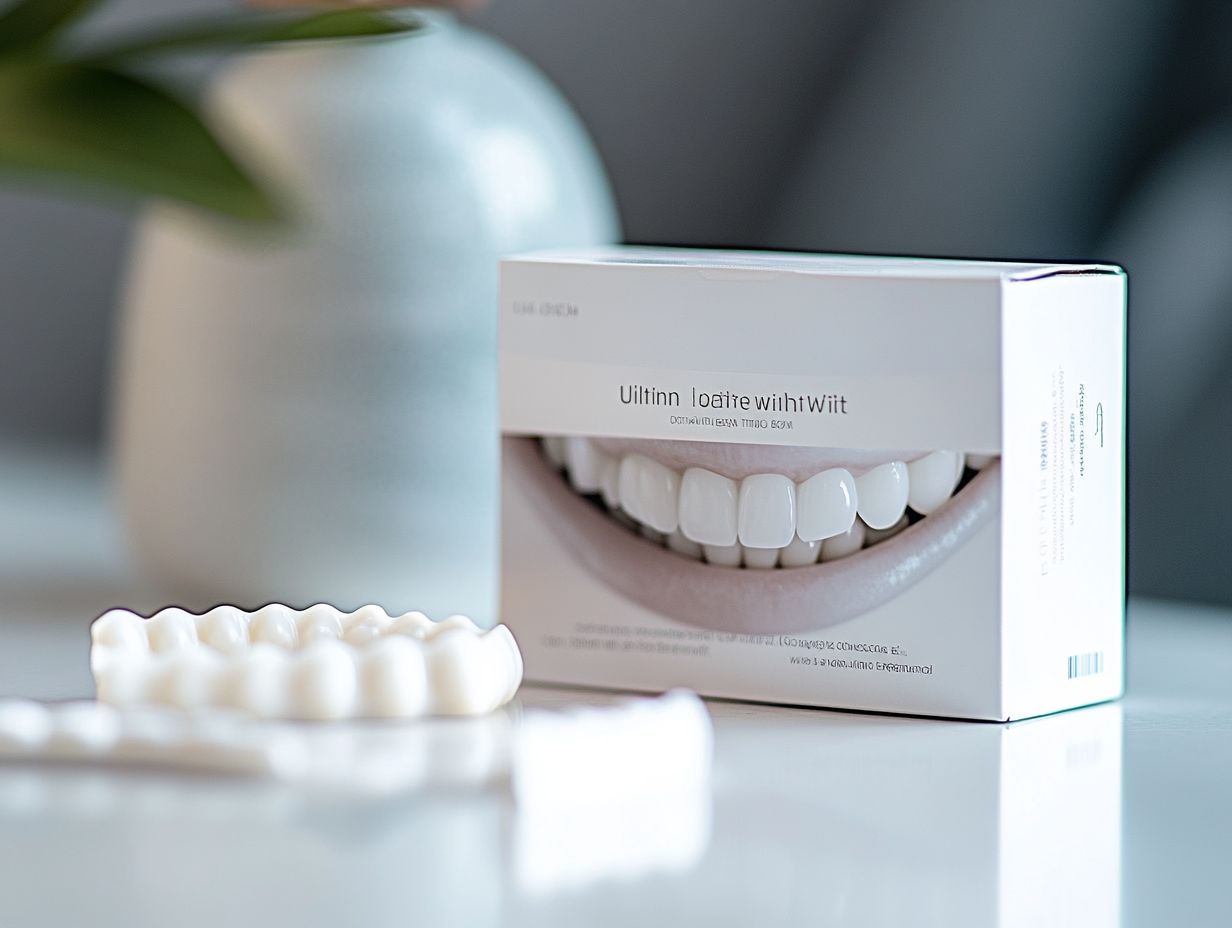 How do ultimate white whitening dental strips work?