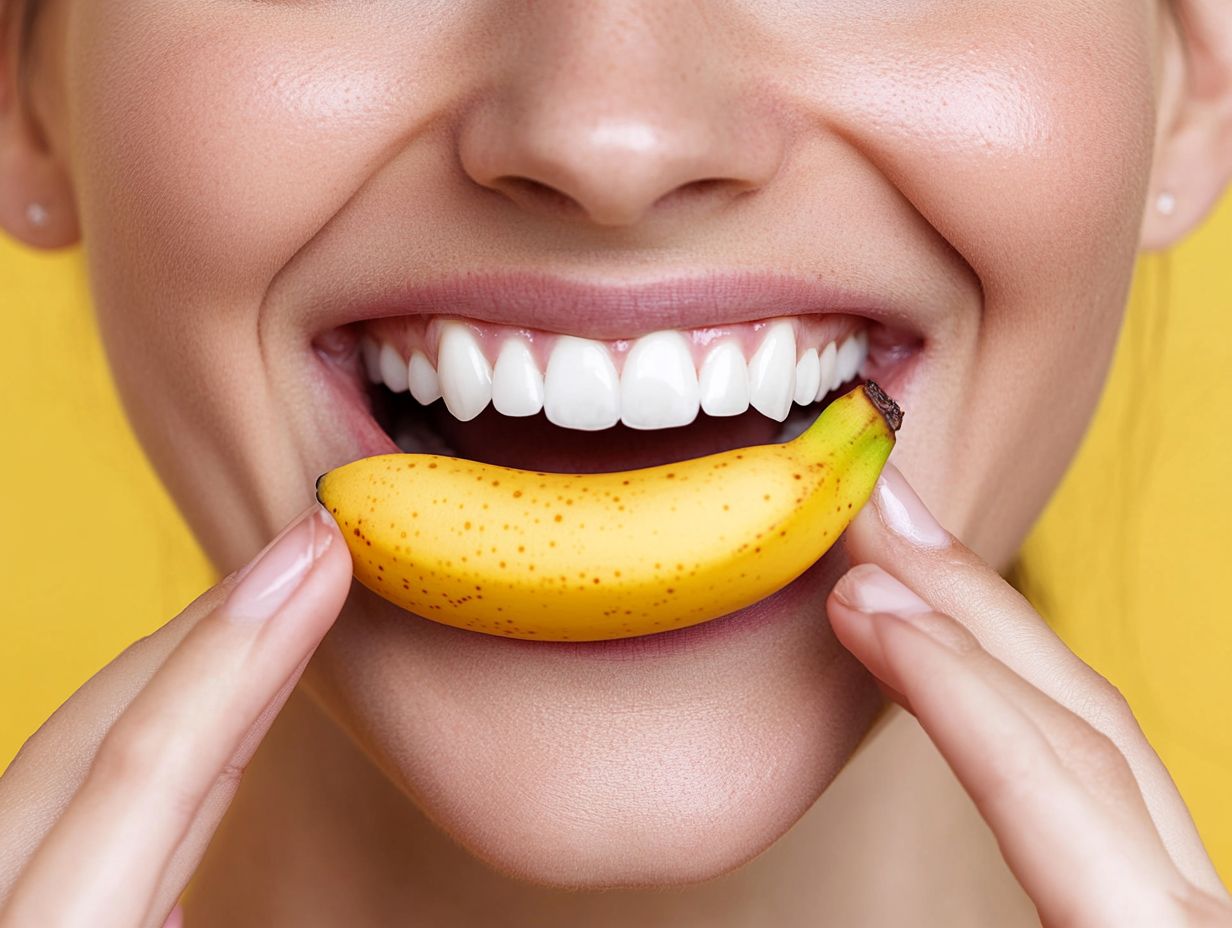 What are banana white teeth?