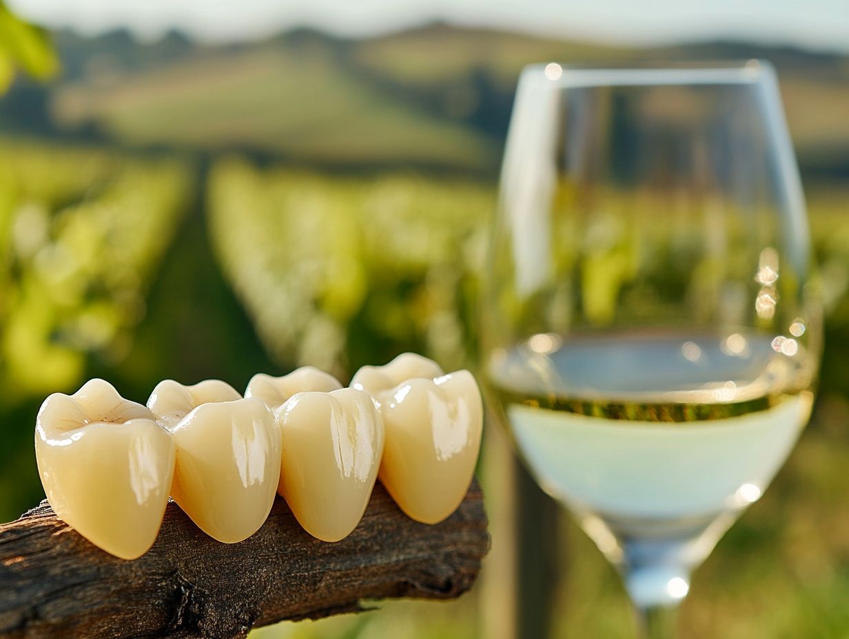 Can drinking white wine cause yellow teeth?