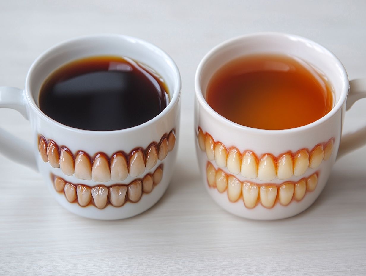 Comparing the Staining Effects of Coffee and Tea