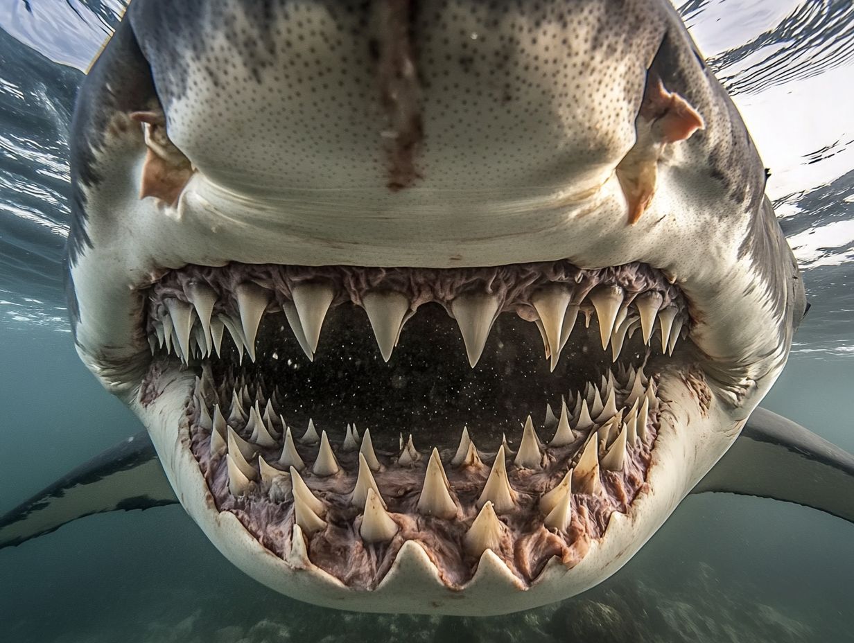 Number of Rows of Teeth in Great White Sharks