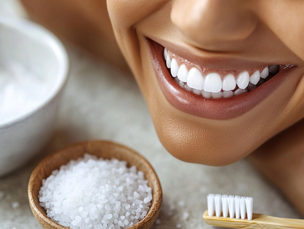 Is it safe to use salt on my teeth for whitening?