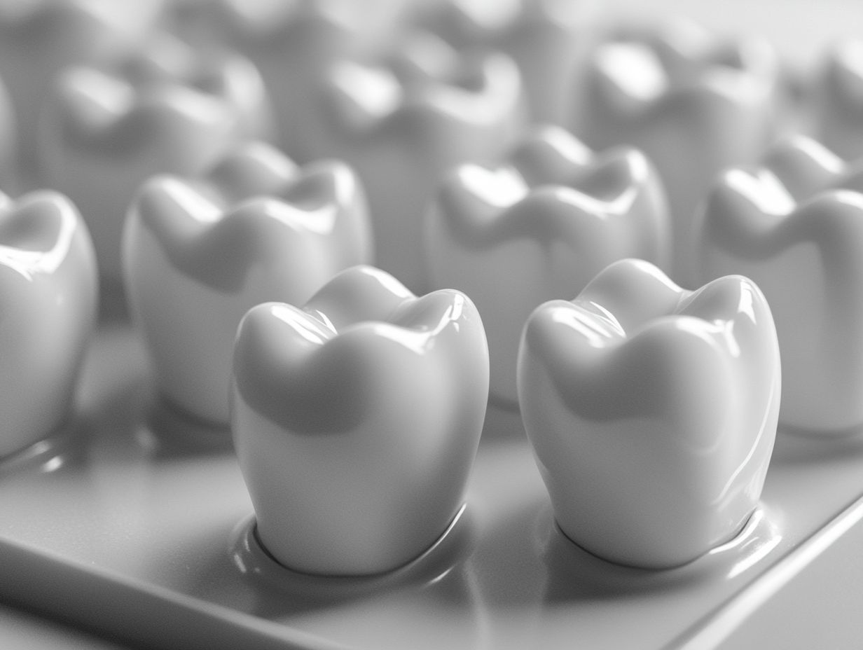 When are white crowns for teeth recommended?