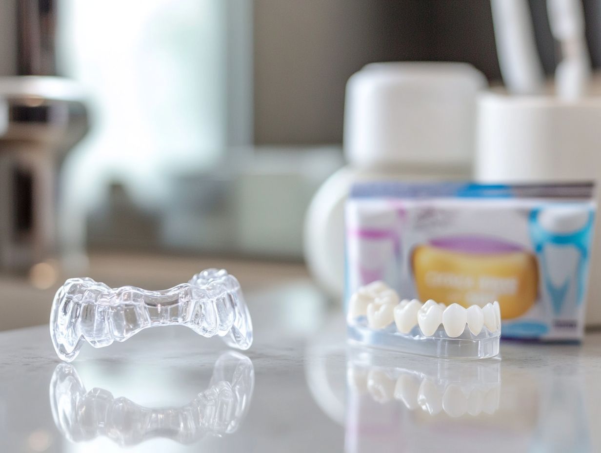 Can I wear my retainer while using whitening strips or other teeth whitening products?