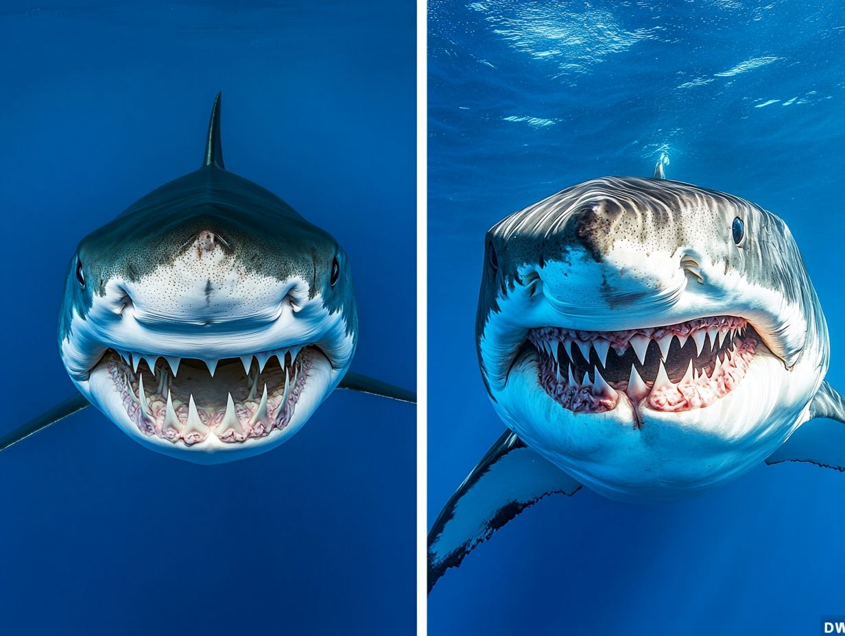 What is the difference between mako shark teeth and great white shark teeth?