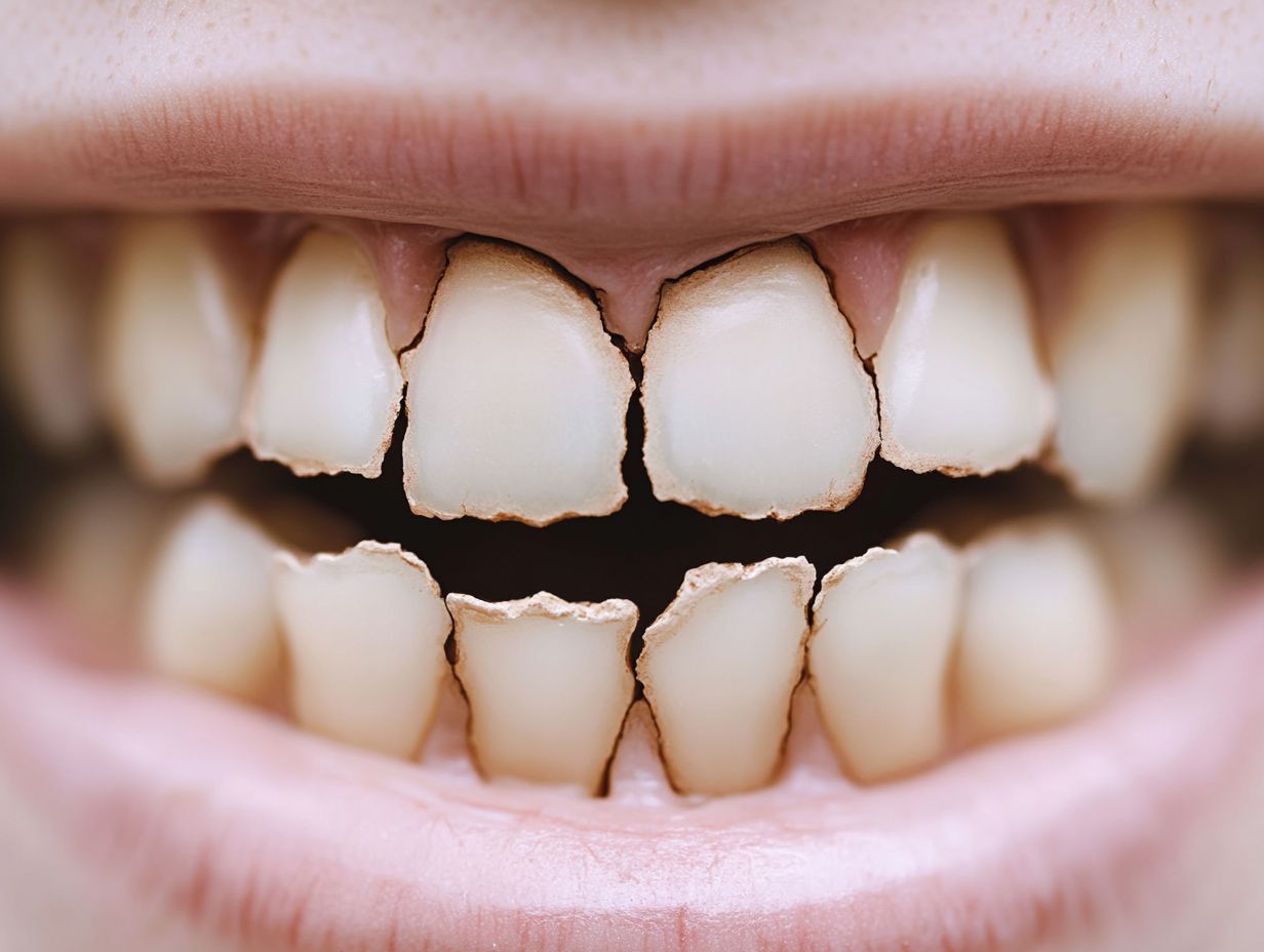 What causes white buildup on teeth?