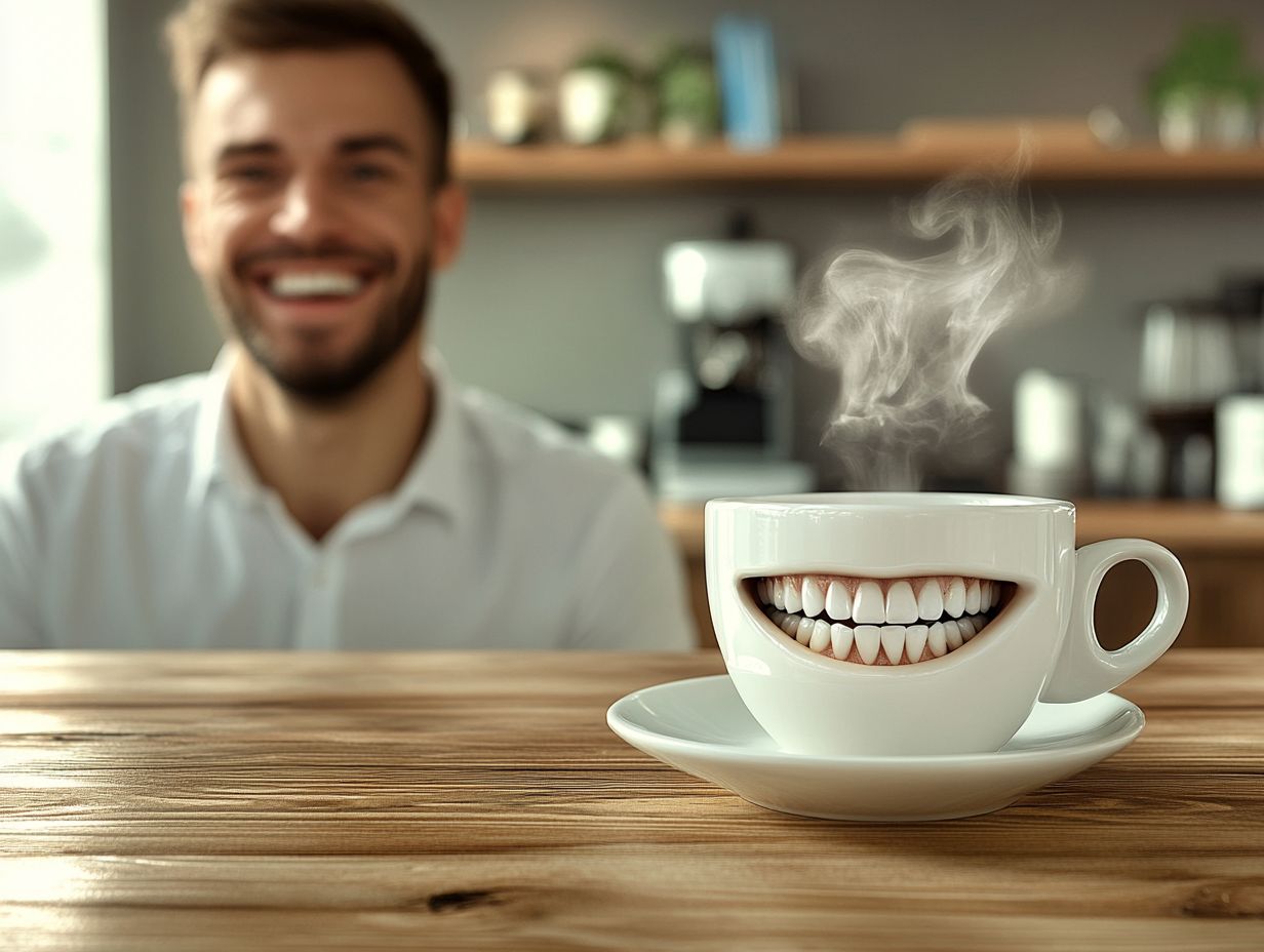 How long should I wait to drink coffee after teeth cleaning?