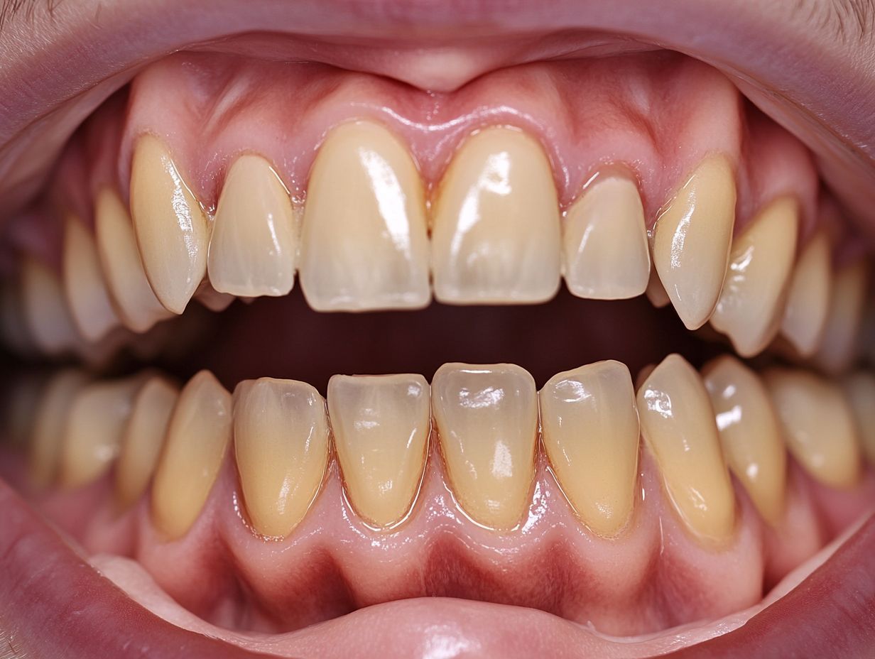 Why do my teeth look more yellow after using whitening strips?