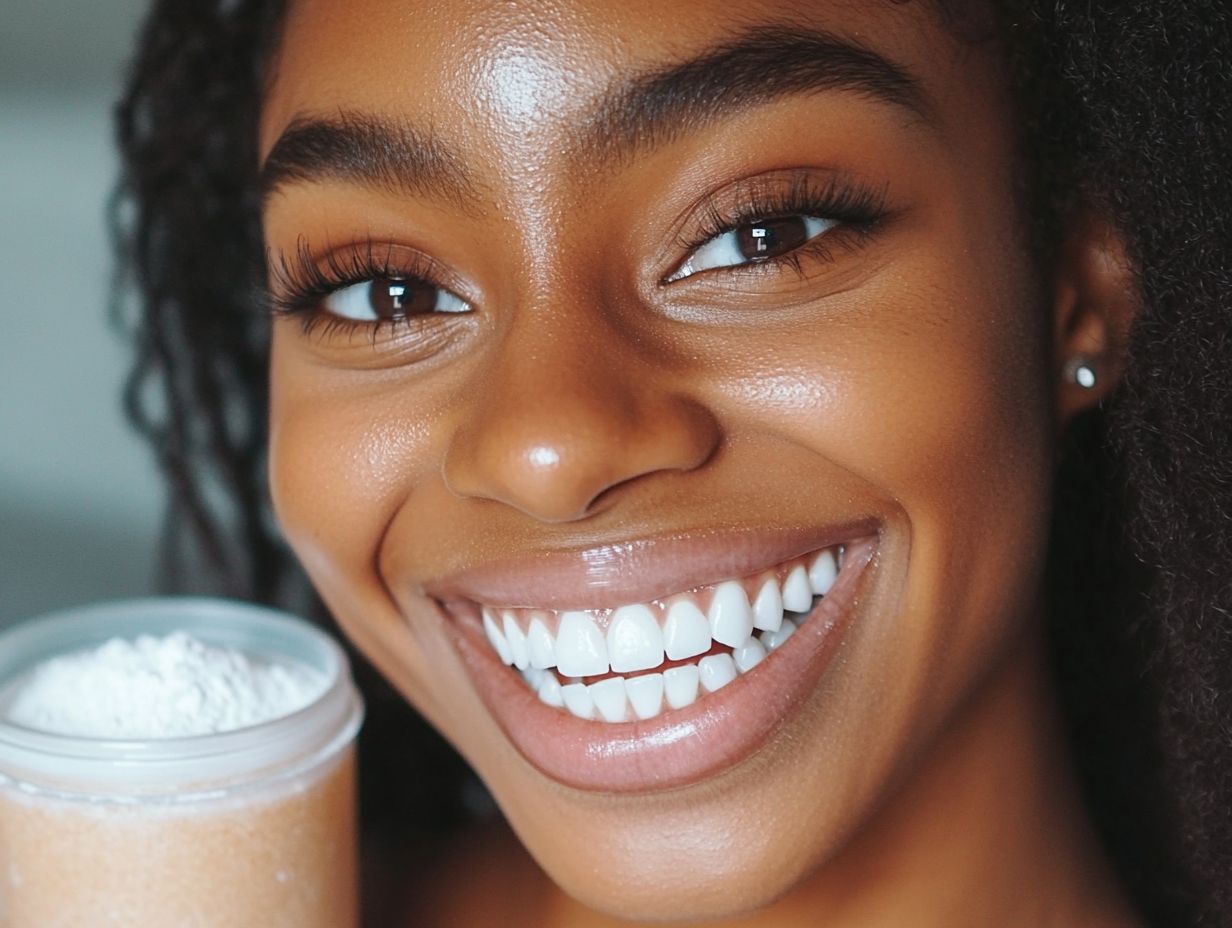 What are the benefits of using baking soda for white teeth?